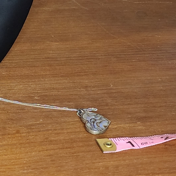 Sterling silver with abalone pendant - Picture 12 of 12